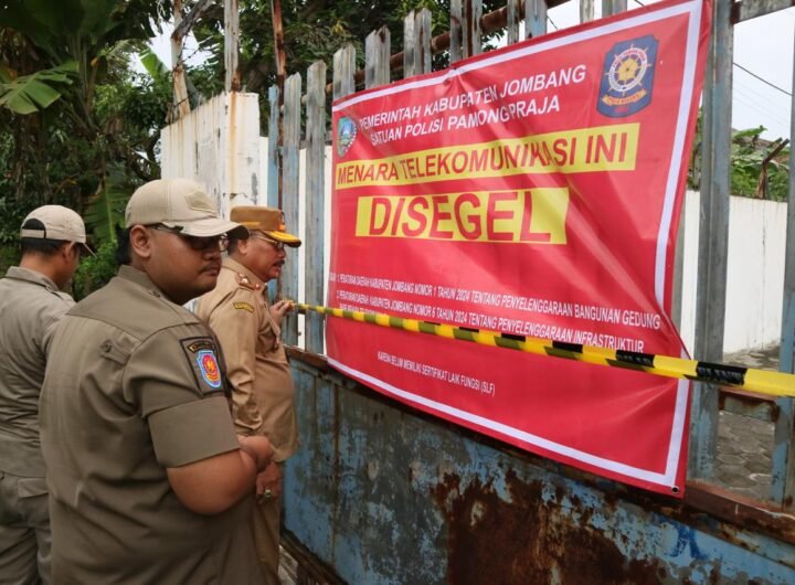 Dari 314 Tower, Hanya 9 Ber-SLF, Pemkab Jombang Lakukan Penyegelan Bertahap