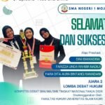 Tim Debat SMAN 1 Mojo Kediri Harumkan Nama Daerah, Raih Juara 2 Nasional di Ajang Debat Hukum