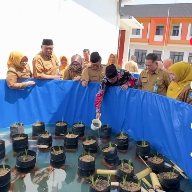SMKN 1 Semen Kembangkan Mina Padi, Program PANGAN ke-2 Dorong Ketahanan Pangan dan Edukasi Vokasi