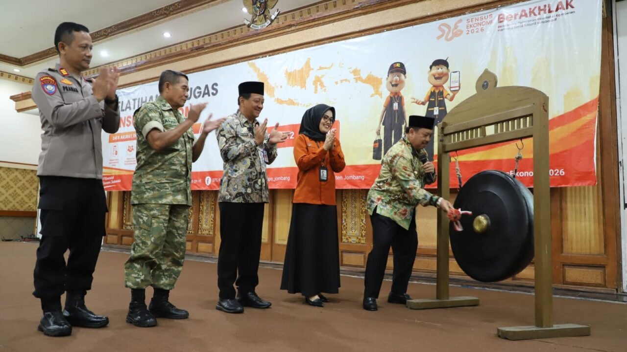 Bupati Warsubi Buka Pelatihan 1.217 Petugas Sensus Ekonomi 2026, Siapkan Data Akurat untuk Masa Depan Jombang