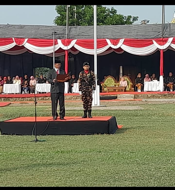 Kepala Desa Janti Pimpin Upacara Detik-Detik Proklamasi, Berlangsung Khidmat