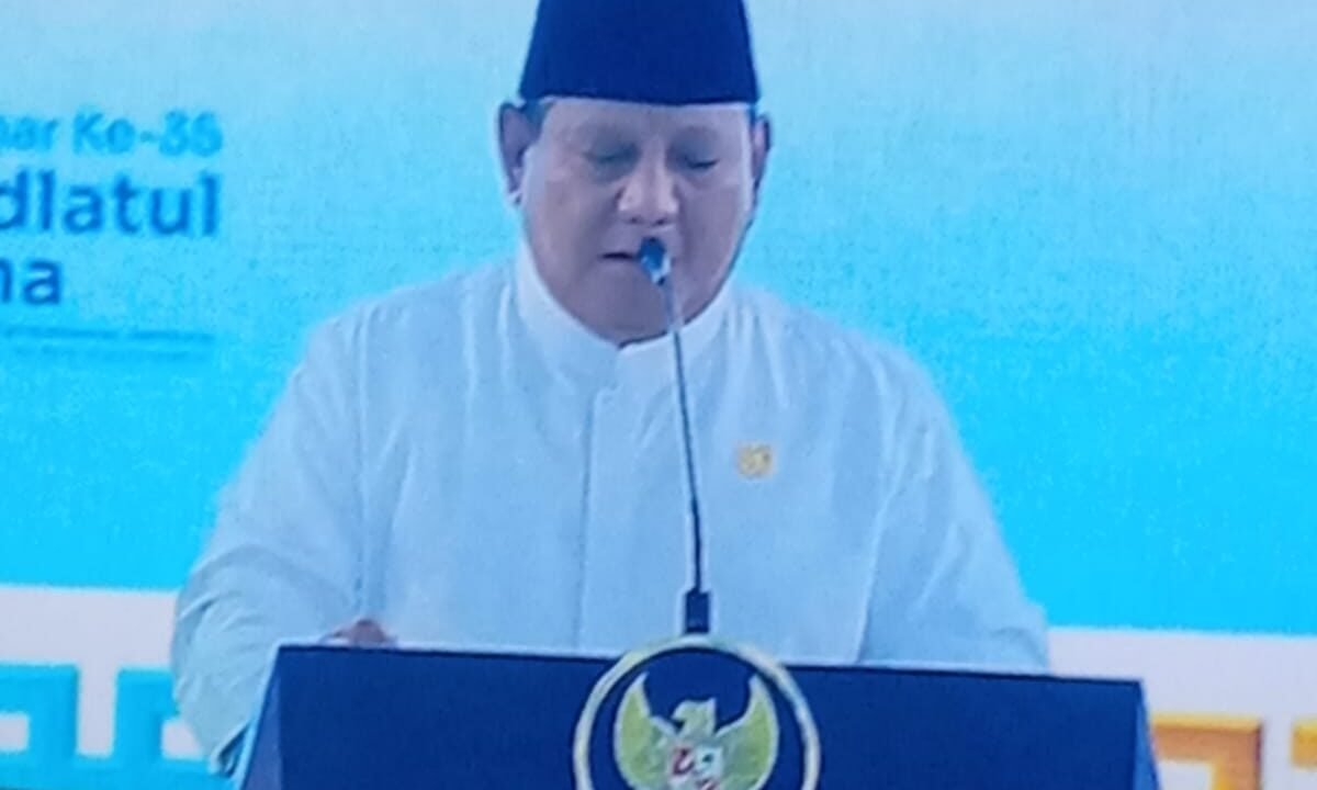 Presiden Prabowo Buka Muktamar ke-35 NU di Tambakberas Jombang, Ribuan Peserta Ikuti Pembukaan