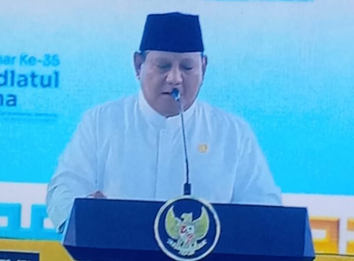 Presiden Prabowo Buka Muktamar ke-35 NU di Tambakberas Jombang, Ribuan Peserta Ikuti Pembukaan
