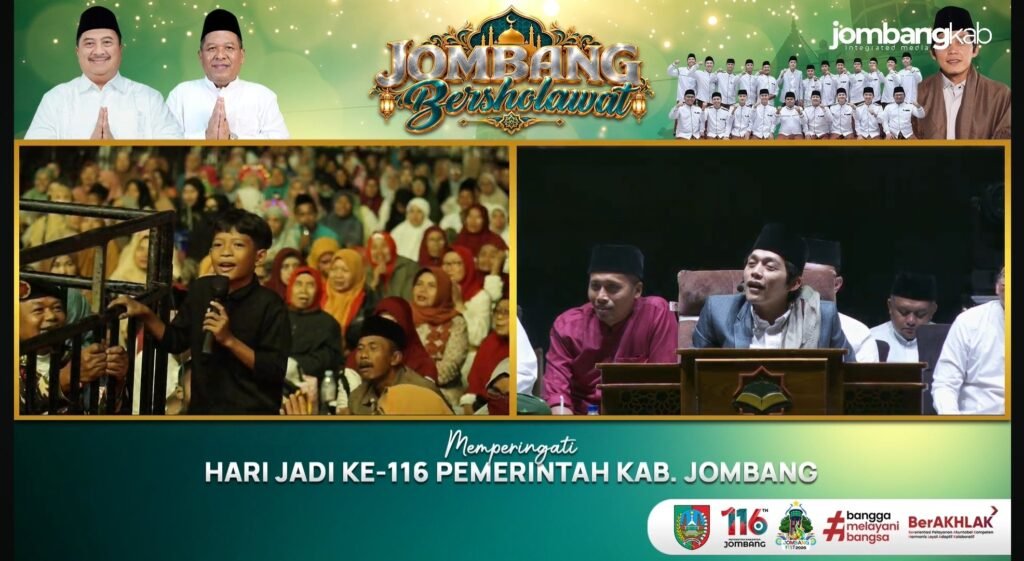 Ribuan Jamaah Ikuti Jombang Bersholawat Bareng Gus Iqdam, Bupati Ajak Warga Perkuat Persatuan