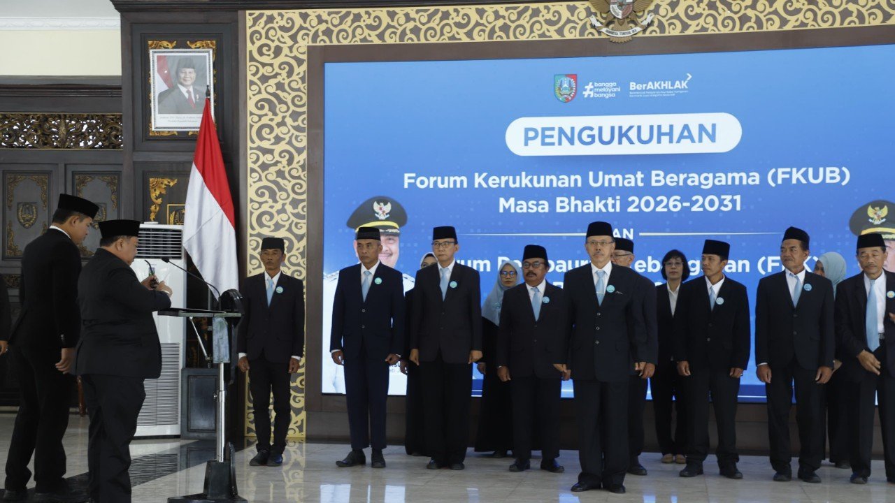 FKUB dan FPK Jombang Dikukuhkan, Bupati Warsubi Tekankan Pentingnya Jaga Kerukunan